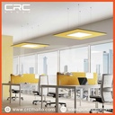 Acoustic panels with integrated lamp