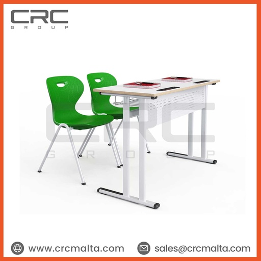 CRC Galaxy double laminated desk top metal front paneled school desk D01-22121